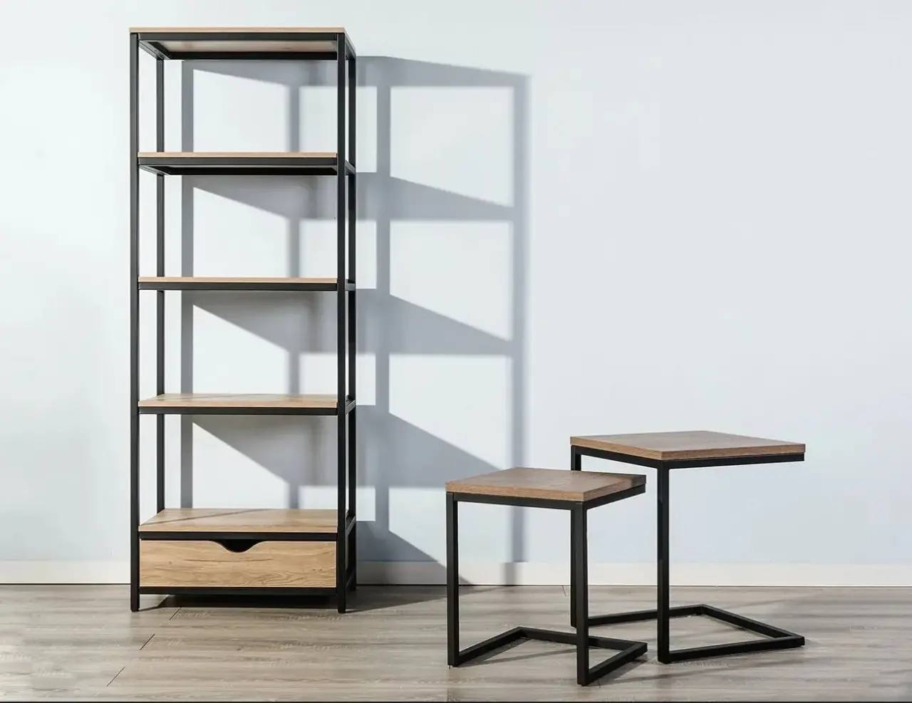 Мебель в стиле Loft стеллажи и столики на металлокаркасе